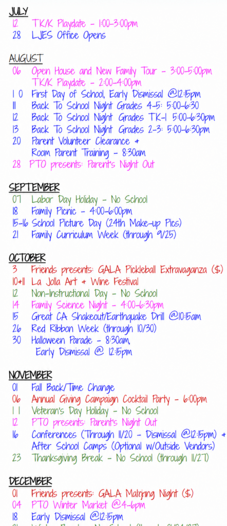 Year at a glance